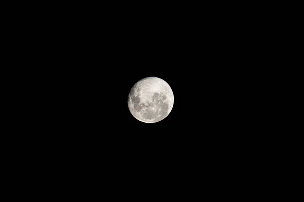 Pleine Lune Sur Fond Sombre Nuit Parfait Pour Les Fonds — Photo
