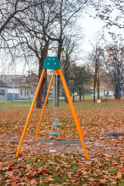 Parque Com Árvores Outono — Fotografia de Stock