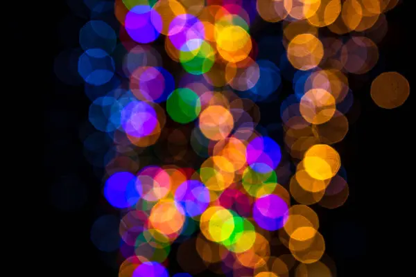 Scenic Shot Abstract Blurred Christmas Lights — стоковое фото