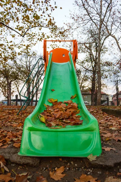 Der Park Mit Den Herbstbäumen — Stockfoto