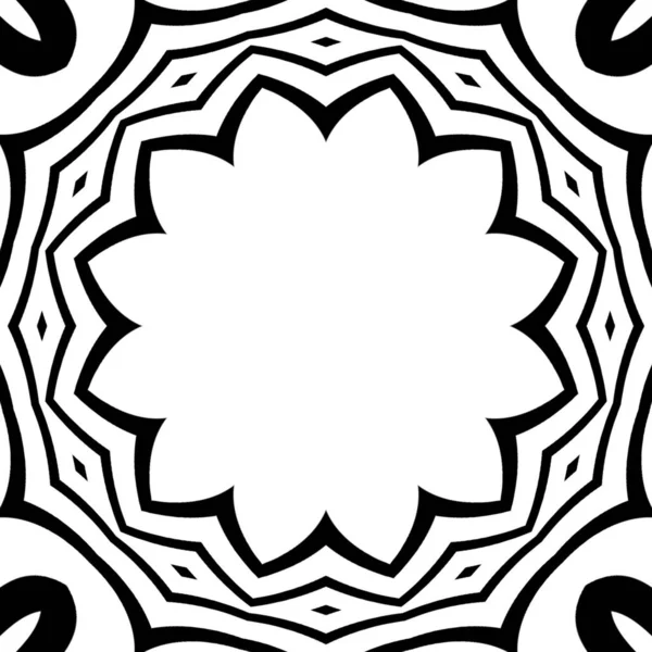 Abstract Floral Pattern Copy Space Center — Zdjęcie stockowe