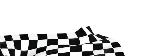 Rendering Finish Flag Background Muster Black White Pattern — Stock Photo, Image