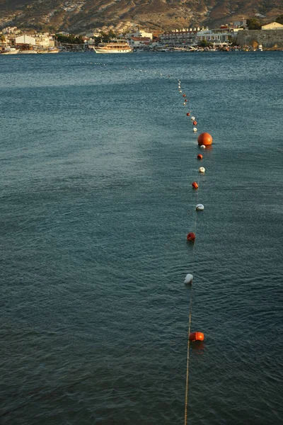 Coup Vertical Bouées Mer — Photo