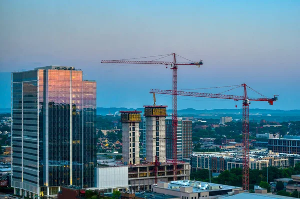 Nashville United States Sep 2021 Construction Nashville Early Morning — 스톡 사진