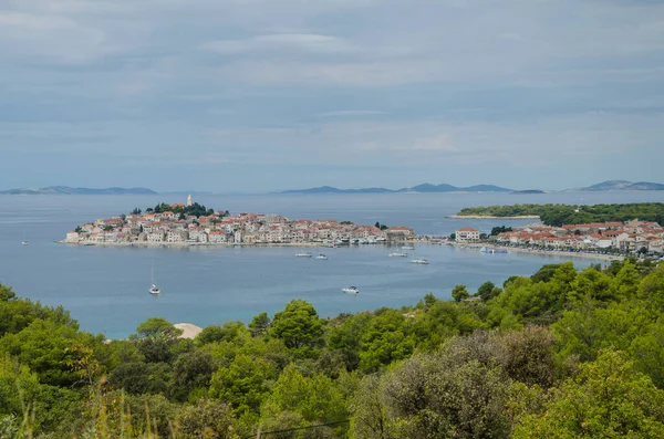 Pintoresco Pueblo Primosten Costa Adriática Croacia —  Fotos de Stock