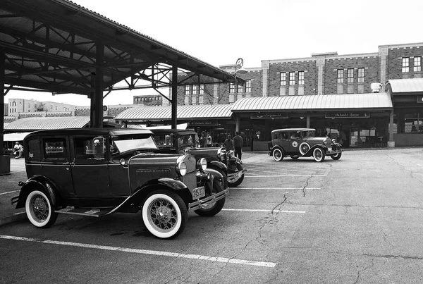 Kansas City United States Sep 2021 Grayscale Vintage Ford Cars — 스톡 사진