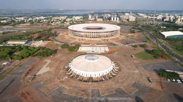 ブラジルのブラジリアにあるマネ ガリンチャ国立競技場の空中写真 — ストック写真