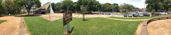 巴西巴西利亚Asa Sul社区法蒂玛教堂圣母的360度照片 — 图库照片