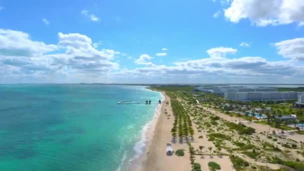 Uma Bela Vista Uma Praia Mar — Vídeo de Stock