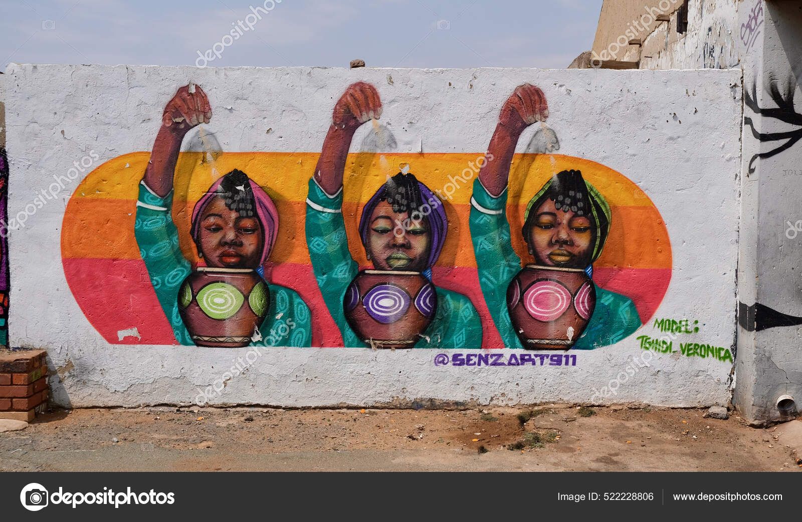 Johannesburg South Africa Sep 2021 Street Art Johannesburg South Africa