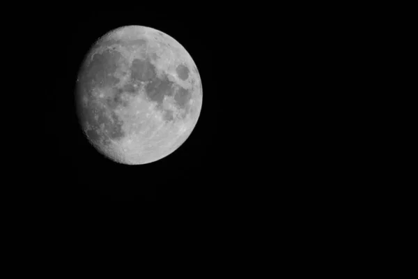 Tiro Tirar Fôlego Lua Céu Noturno — Fotografia de Stock