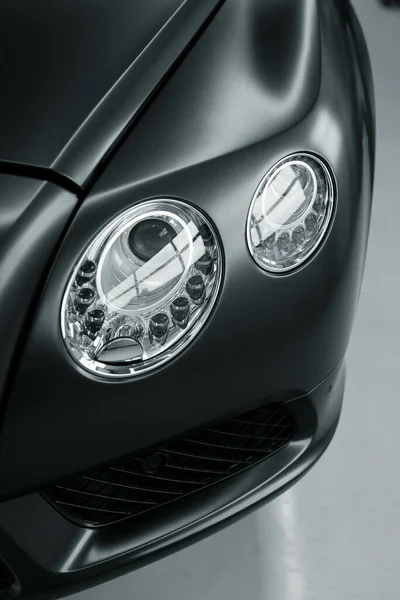 Closeup Shot Black Car — Stock Photo, Image