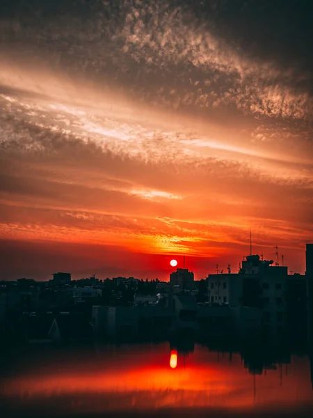 Uma Bela Noite Nublada Peyia Pathos Chipre — Fotografia de Stock