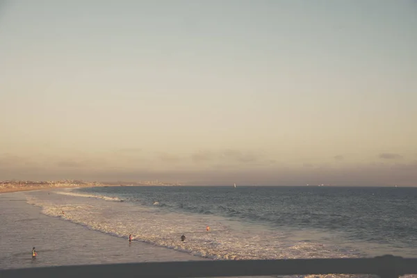 Een Prachtig Uitzicht Het Strand Een Mooie Dag — Stockfoto