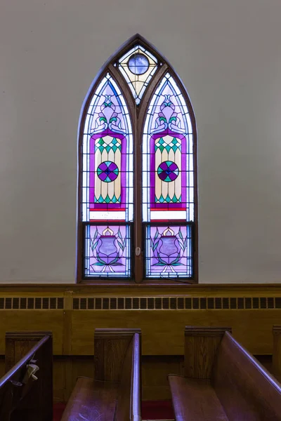 Closeup Shot Church Stained Glass Church — Stock Photo, Image