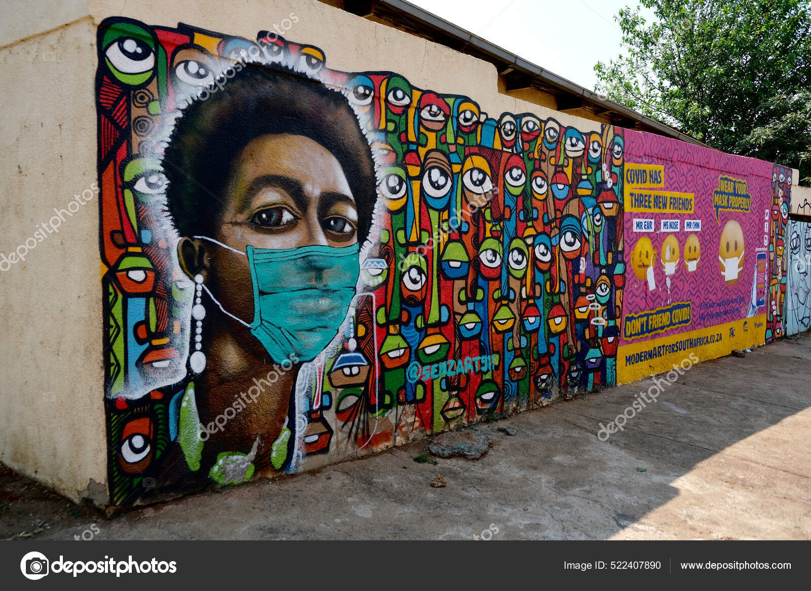 Johannesburg South Africa Sep 2021 Street Art Johannesburg South Africa