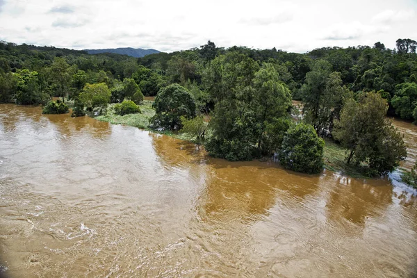 Flooded Barron River Kuranda Tropcal North Queensland Australia — Stock Fotó