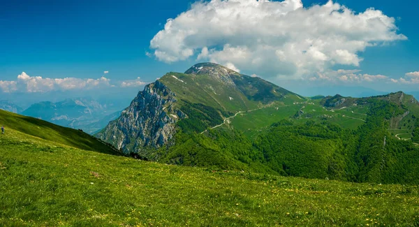 Monte Baldo Vrchol Pohled Italské Krajiny — Stock fotografie