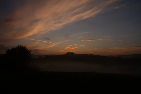 Una Splendida Vista Dell Alba Catherine Hill Winchester Regno Unito — Foto Stock