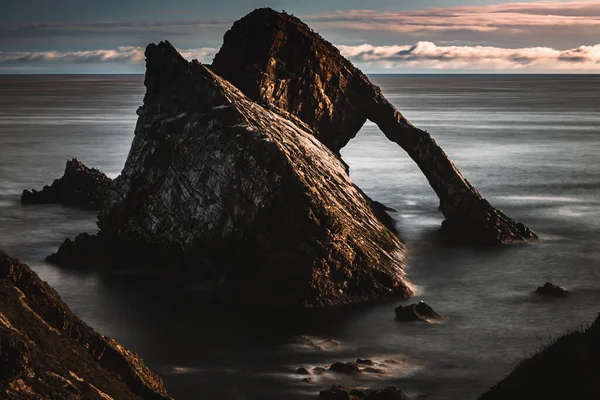 Scenic View Bow Fiddle Rock Scotland — ストック写真