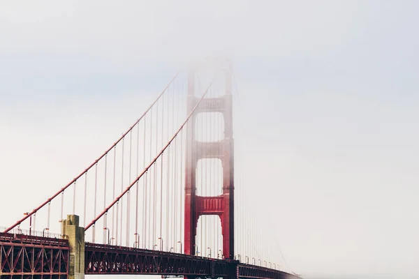 Most Golden Gate San Francisco Kalifornia Mglisty Dzień — Zdjęcie stockowe