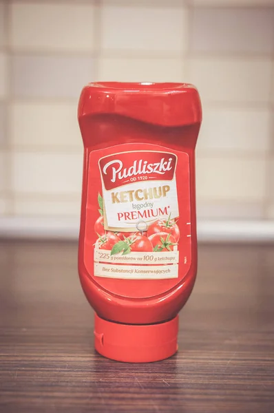 Poznan Polen 2016 Ketchup Der Polnischen Marke Pudliszki Premium Einer — Stockfoto