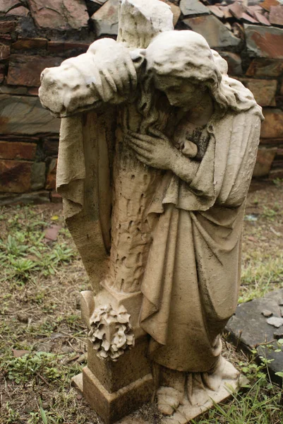 Old Weathered Gravestone Cemetery — Stock Photo, Image