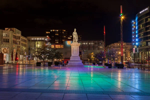 Clermont Ferrand França Fevereiro 2020 Uma Bela Colorida Cidade Iluminada — Fotografia de Stock