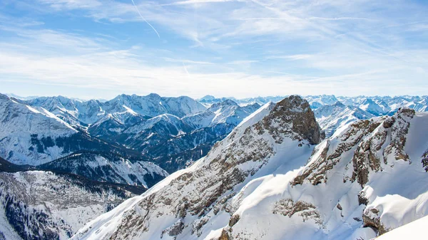 Vista Deslumbrante Dos Picos Nevados — Fotografia de Stock