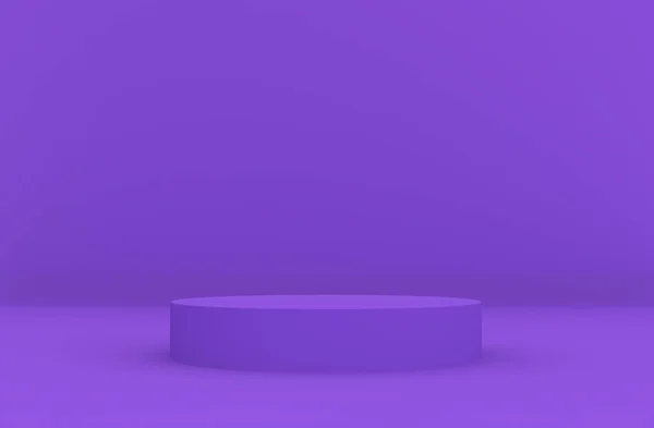 Uma Ilustração Uma Estrutura Circular Sobre Fundo Roxo — Fotografia de Stock