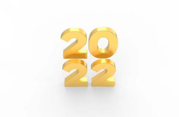 Een Illustratie Van 2022 Nummers Voor Een Nieuwjaar Kerstmis Ontwerp — Stockfoto