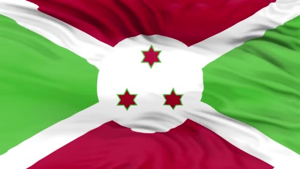 Burundi Macha Flagą Animacji Tła — Wideo stockowe