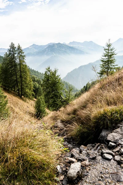 Una Vista Ipnotizzante Bellissimo Paesaggio Montano — Foto Stock