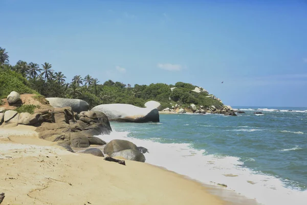 Uma Bela Vista Paisagem Praia Tayron — Fotografia de Stock