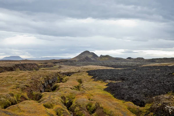 Hermosa Naturaleza Paisajes Islandia Día Nublado — Foto de Stock