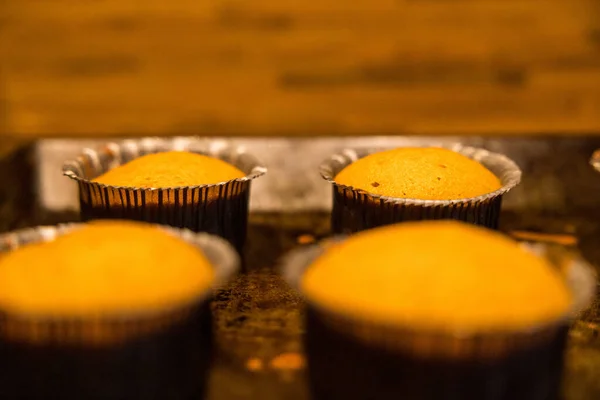 Delicioso Muffins Casero Horno —  Fotos de Stock