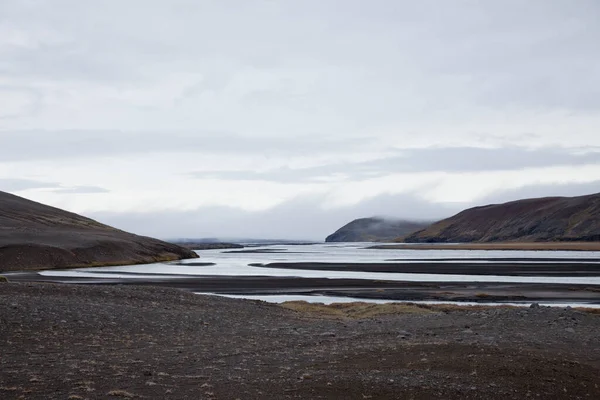 Prachtige Natuur Landschappen Ijsland Een Bewolkte Dag — Stockfoto