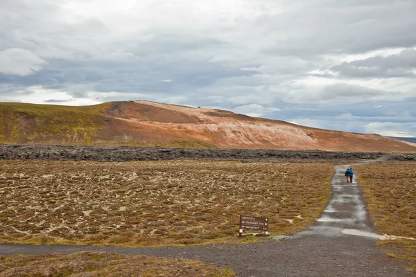 Den Vackra Naturen Och Landskapet Island Molnig Dag — Stockfoto