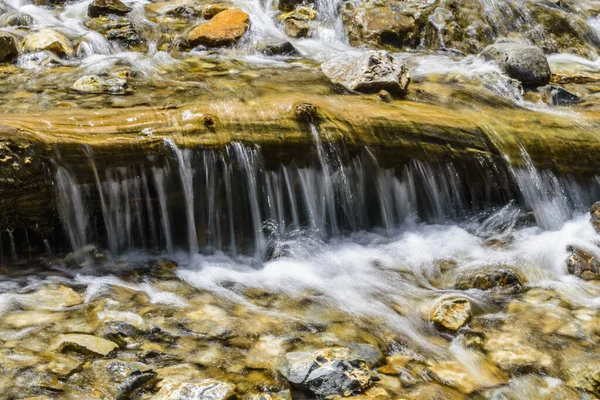 Beautiful Flowing River Stones Park — Stock Photo, Image