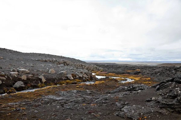 Die Schöne Natur Und Landschaft Islands Einem Bewölkten Tag — Stockfoto