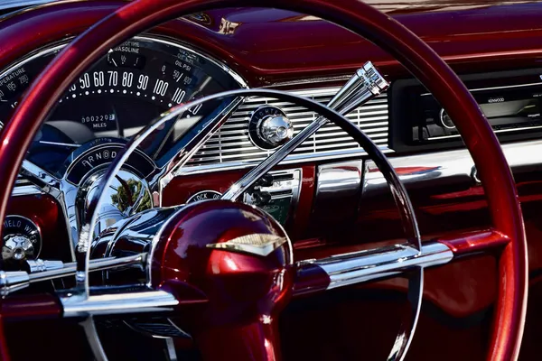 Fresno Estados Unidos Outubro 2021 Close Clássico 1956 Bel Air — Fotografia de Stock