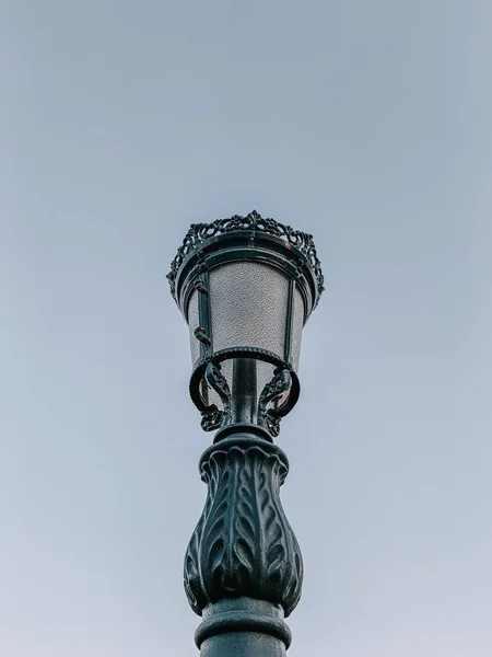 Een Lage Hoek Van Een Vintage Straatlamp Iasi Roemenië — Stockfoto