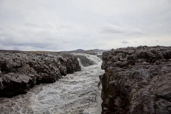 Hermosa Naturaleza Paisajes Islandia Día Nublado — Foto de Stock