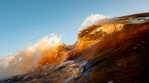 Прекрасний Фон Барвистою Океанічною Хвилею — стокове фото