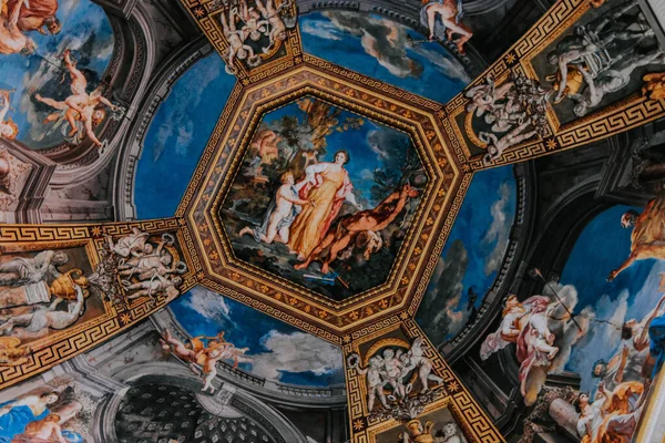 Fantastisk Interiör Ett Vatikanmuseerna — Stockfoto