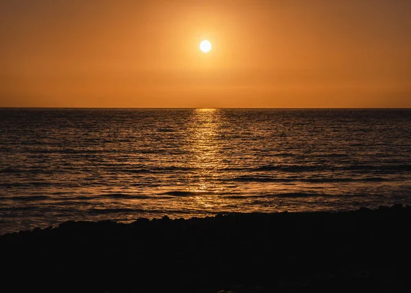 Beautiful Shot Beach Sunset — 图库照片