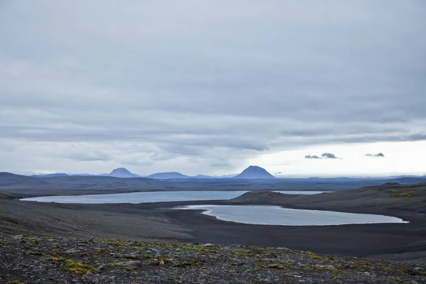 Прекрасная Природа Ландшафты Исландии Облачный День — стоковое фото