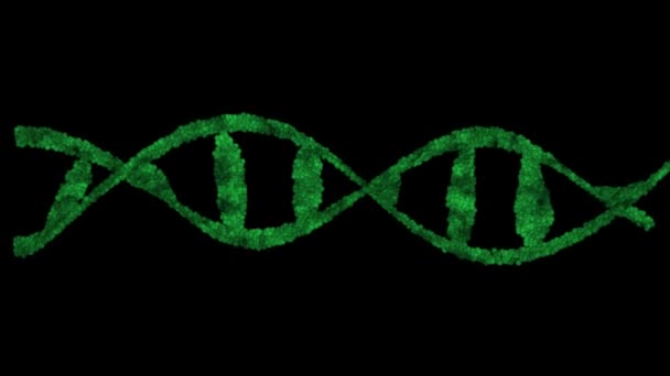 Molekuła Dna Struktura Genetyczna Ilustracja — Wideo stockowe
