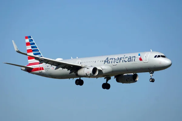 Chicago United States Oct 2021 아메리칸 항공에어 A321 시카고 오헤어 — 스톡 사진