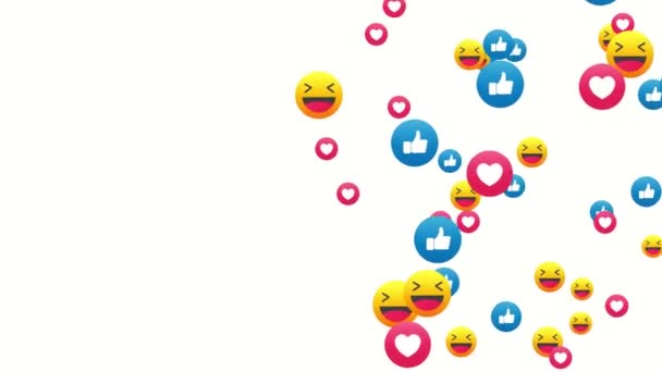 Banyak Wajah Emoji — Stok Video